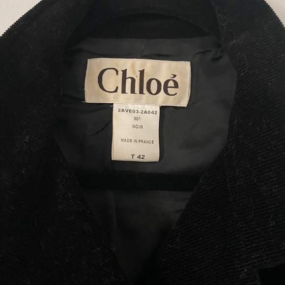 Auth Chloe Corduroy Jacket sz 42 - Picture 3 of 9